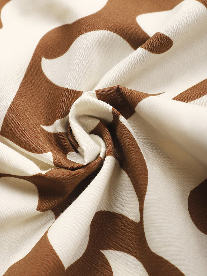 Contrast-Botanics Imprint Shirt