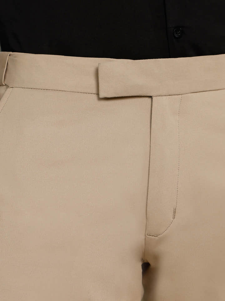 CAHOOT Men's Brown Solid Trousers - view 7