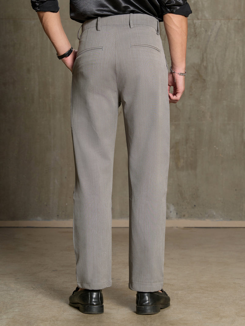 Cahoot Men's Grey Cotton Tailored Fit Trouser - view 3