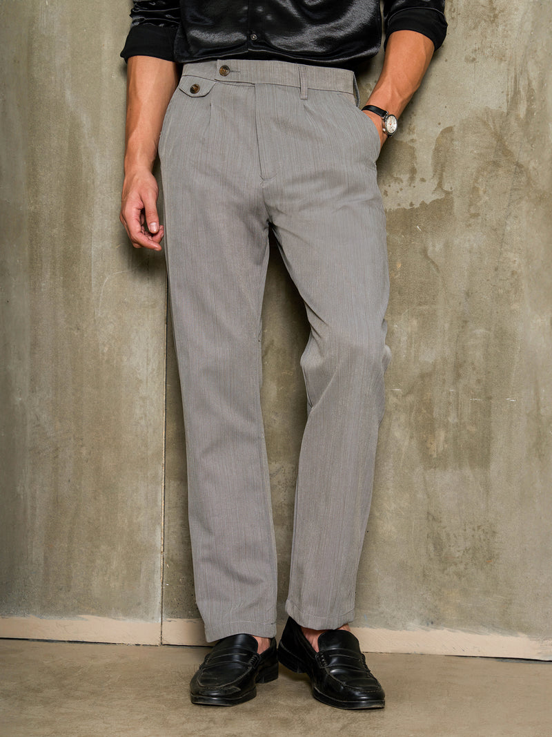 Cahoot Men's Grey Cotton Tailored Fit Trouser - view 4