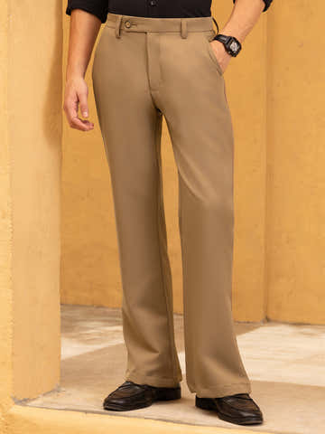 Mid-Rise Boot Cut Trouser