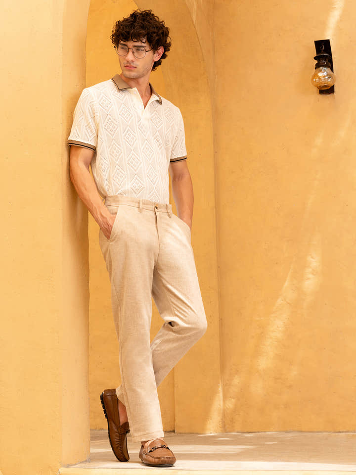 Mid-Rise Tapered Fit Trouser