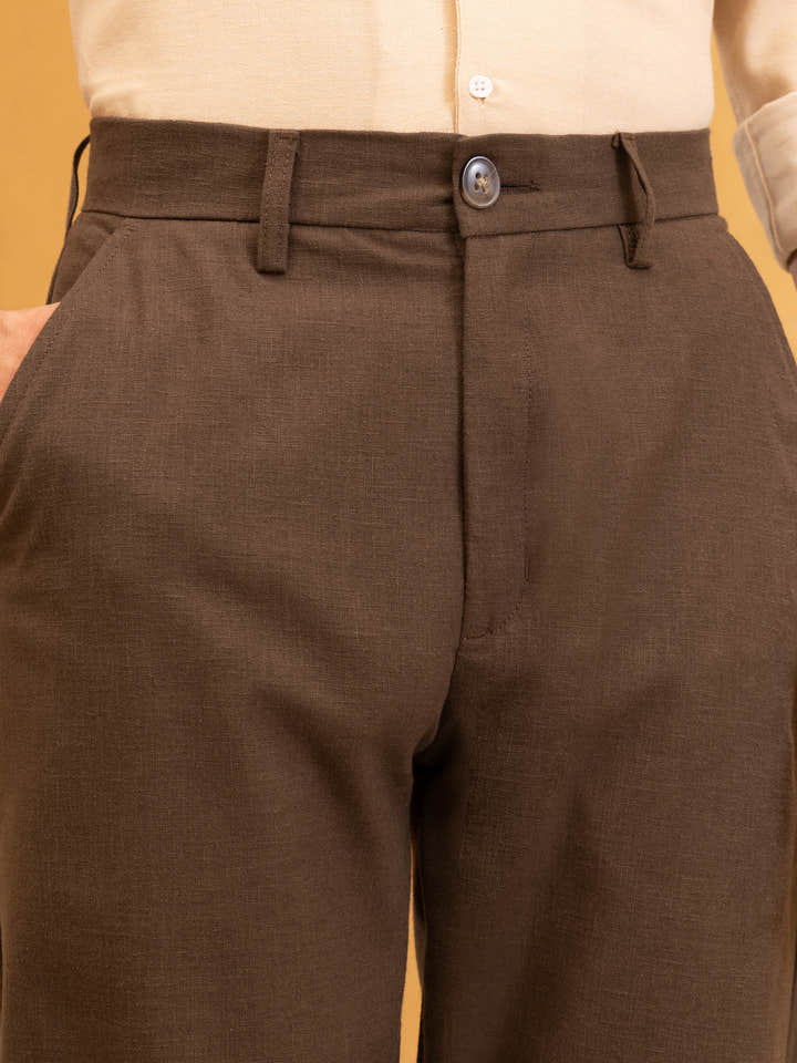 Mid-Rise Tapered Fit Trouser