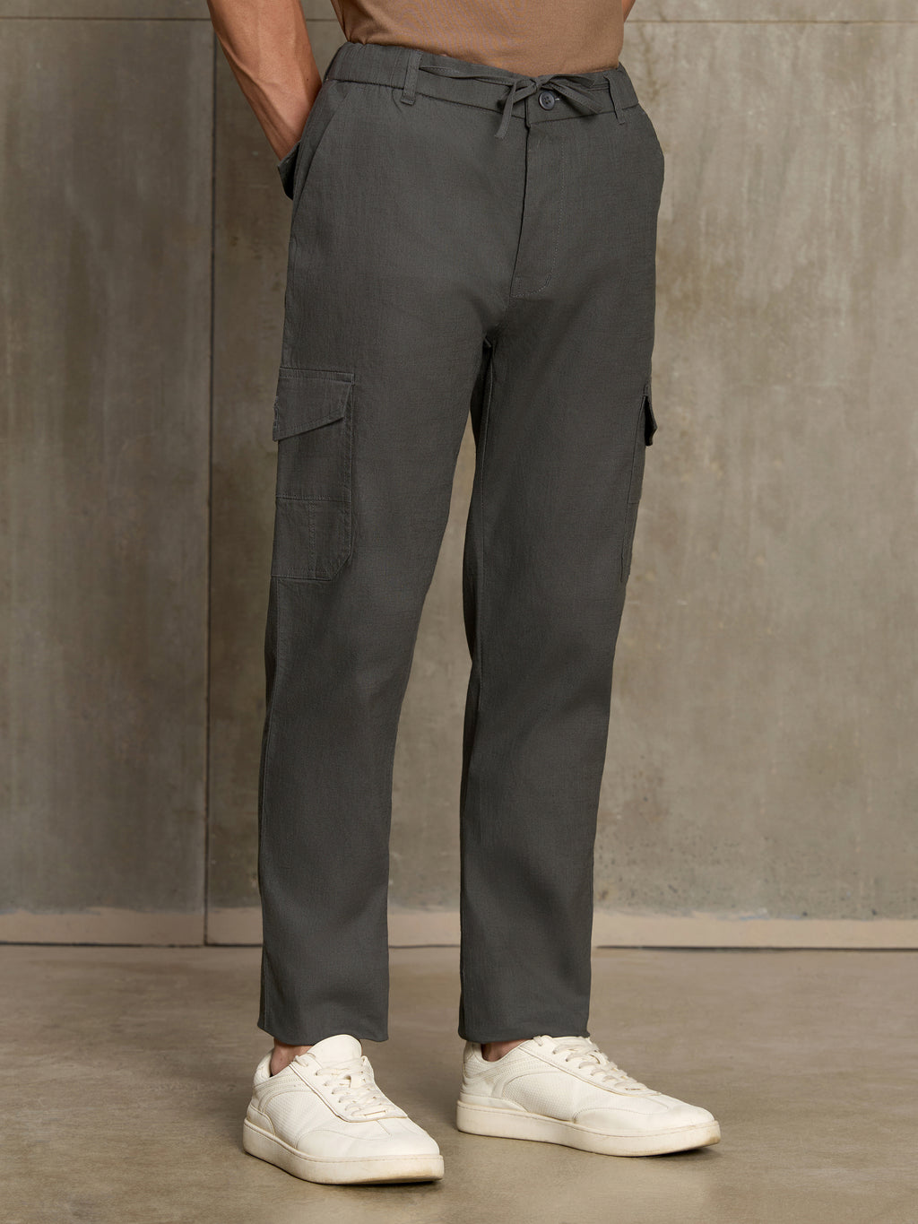 Cahoot Men's Olive Cotton Cargo Pants - view 1