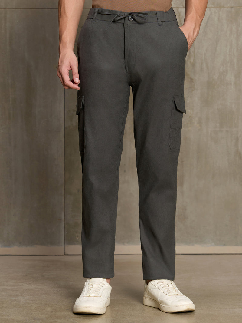 Cahoot Men's Olive Cotton Cargo Pants - view 2