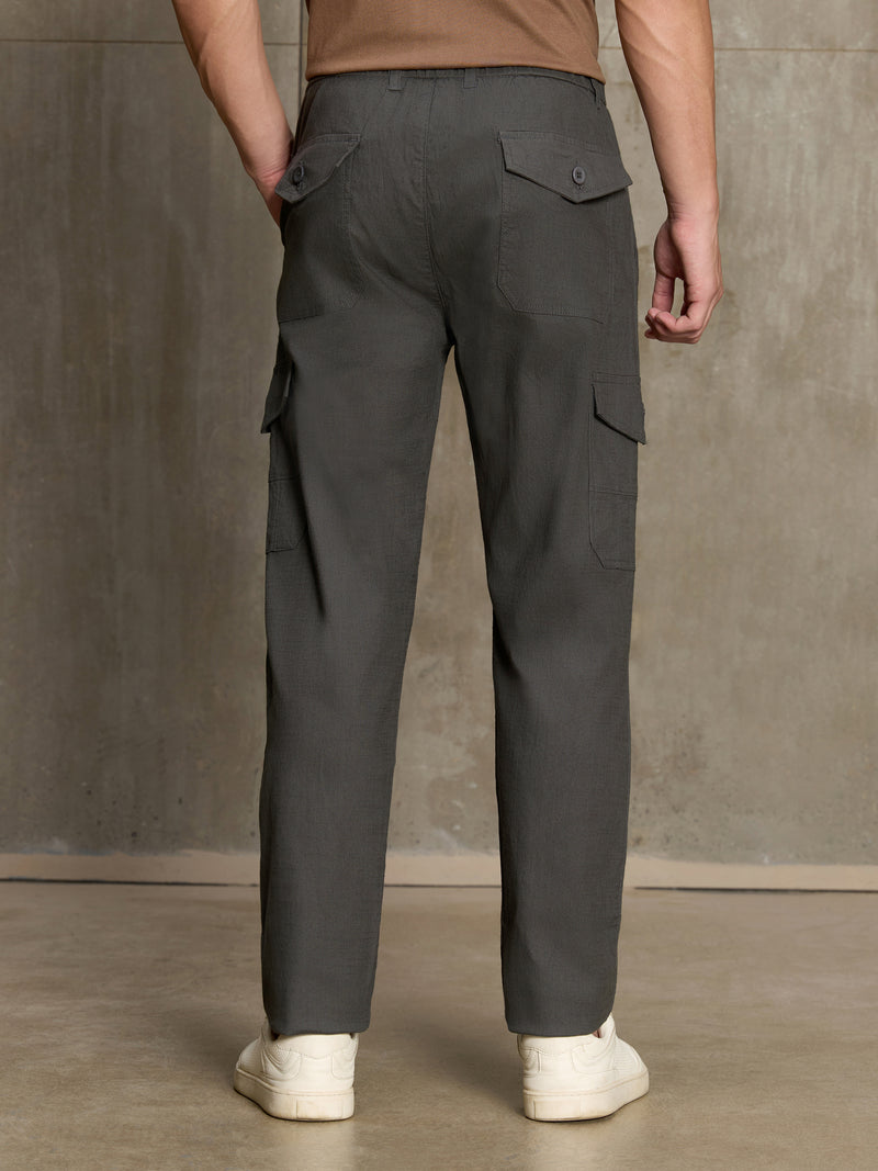 Cahoot Men's Olive Cotton Cargo Pants - view 4