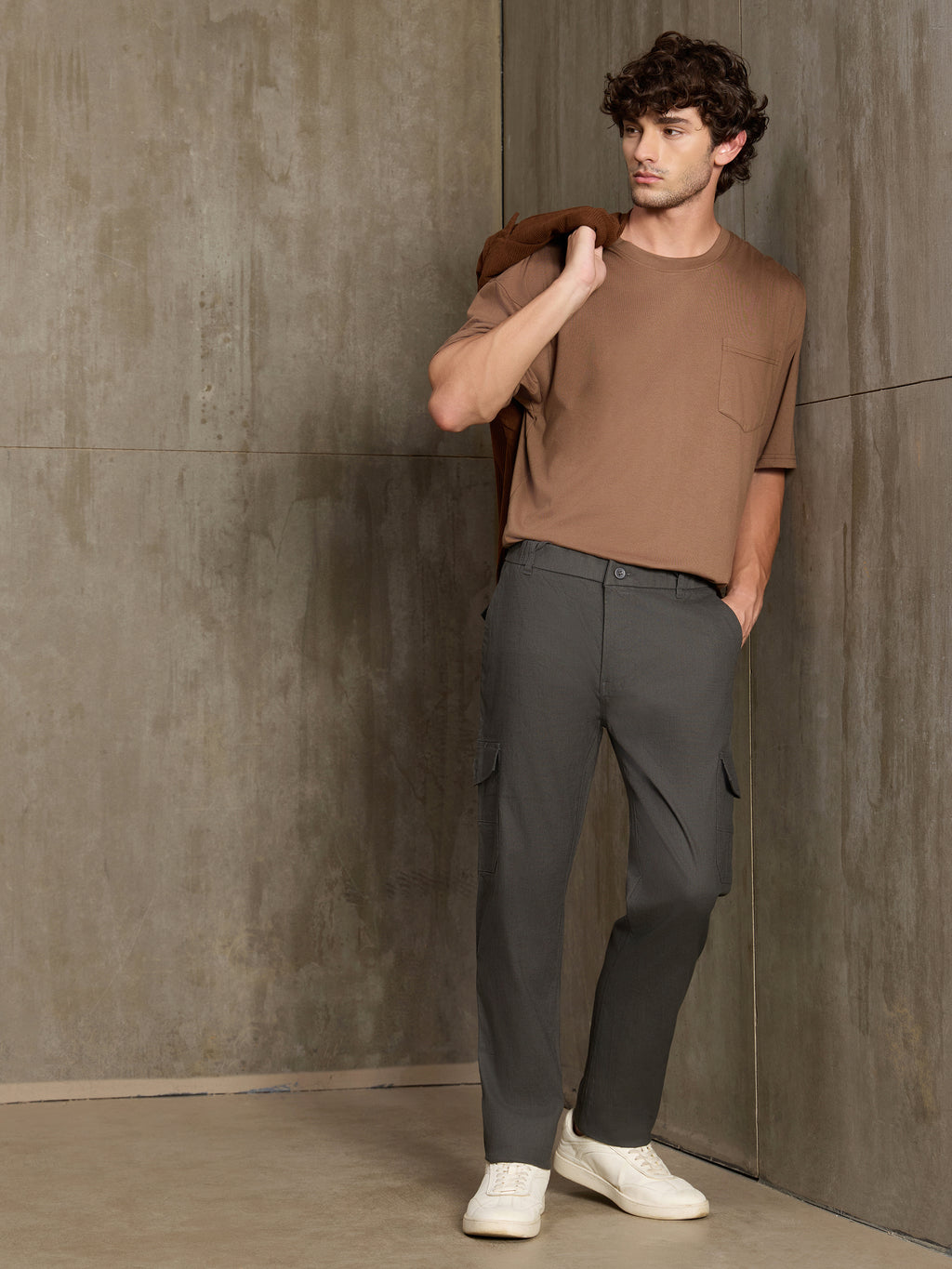 Cahoot Men's Olive Cotton Cargo Pants - view 5