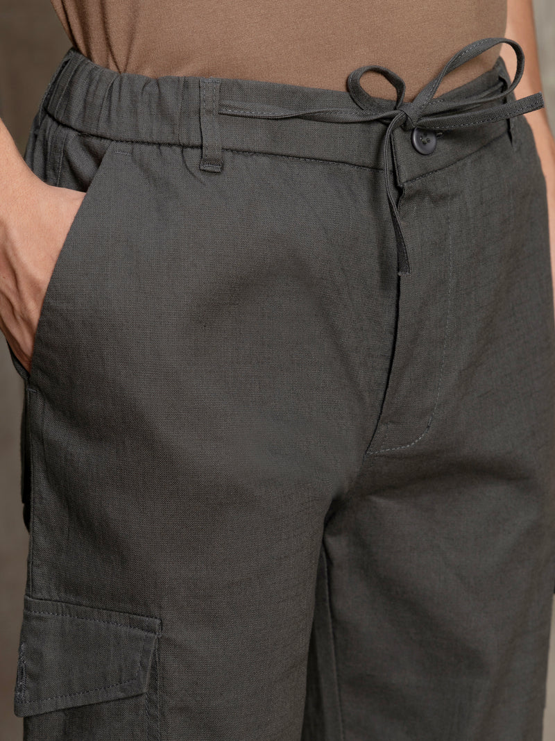 Cahoot Men's Olive Cotton Cargo Pants - view 6