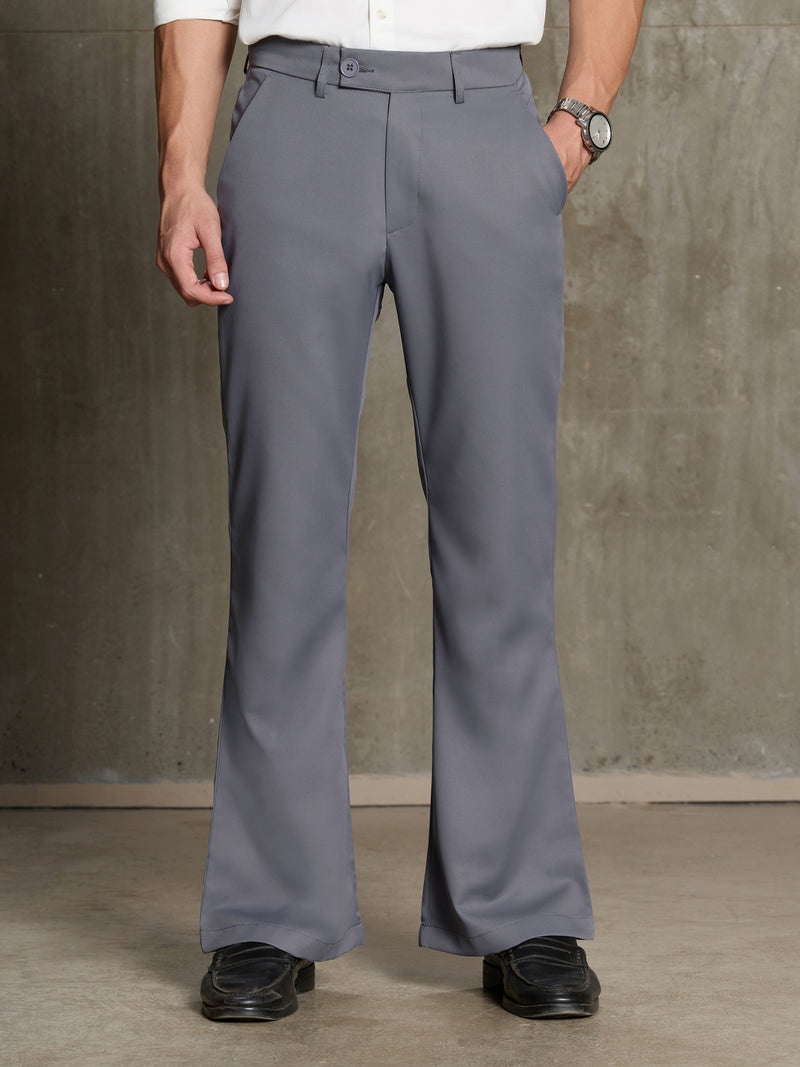 Cahoot Men's Grey Stretchable Bootcut Trouser - view 2