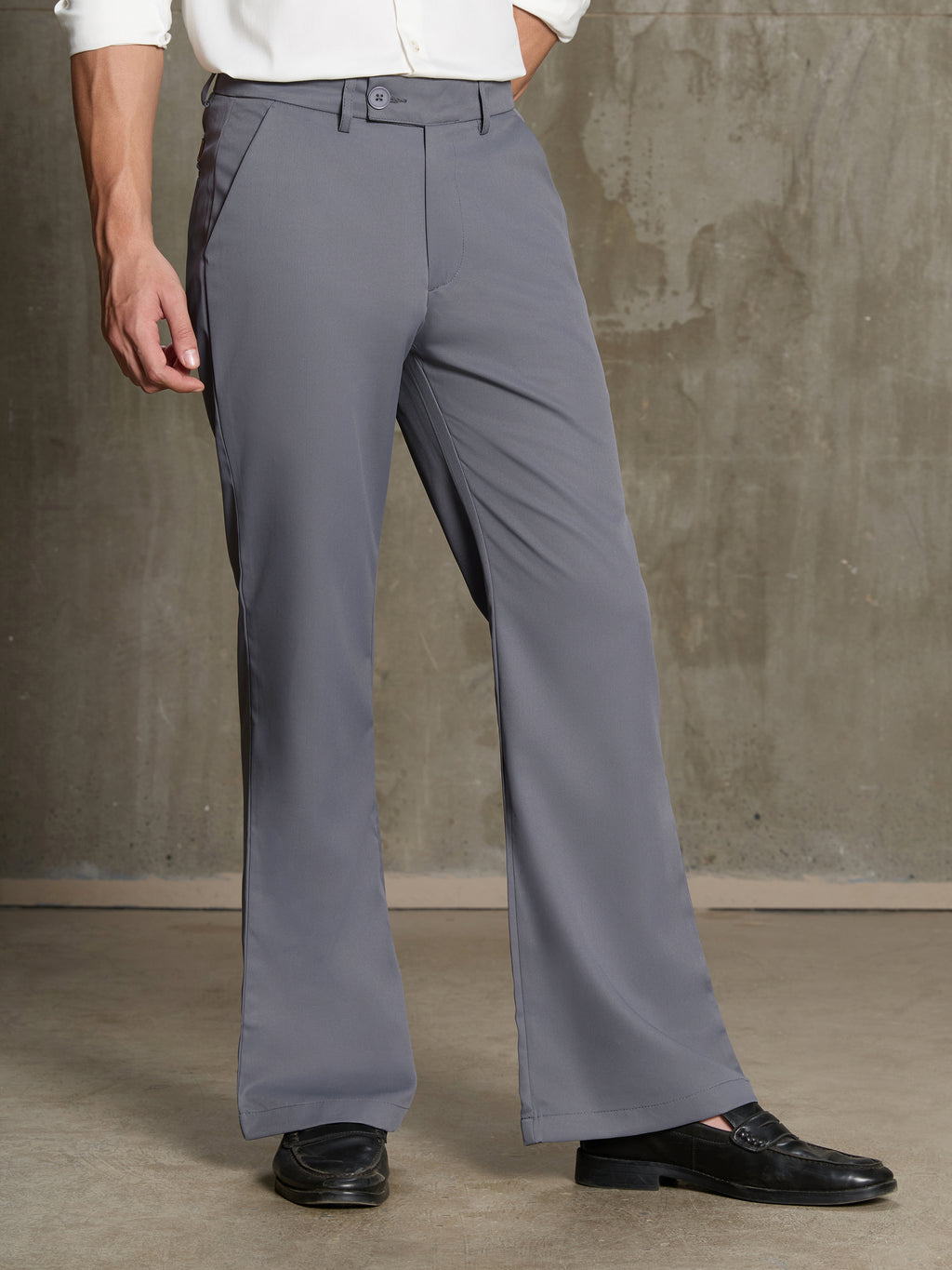 Cahoot Men's Grey Stretchable Bootcut Trouser - view 3