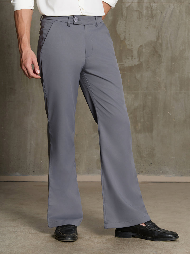 Cahoot Men's Grey Stretchable Bootcut Trouser - view 3