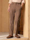 Mid-Rise Single Pleat Corduroy Regular Fit Trouser (selected)