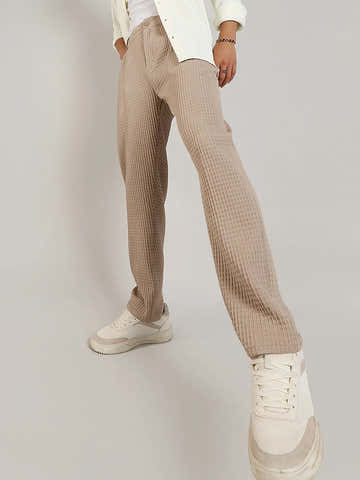 Lightweight - Textured Graph Check Trousers