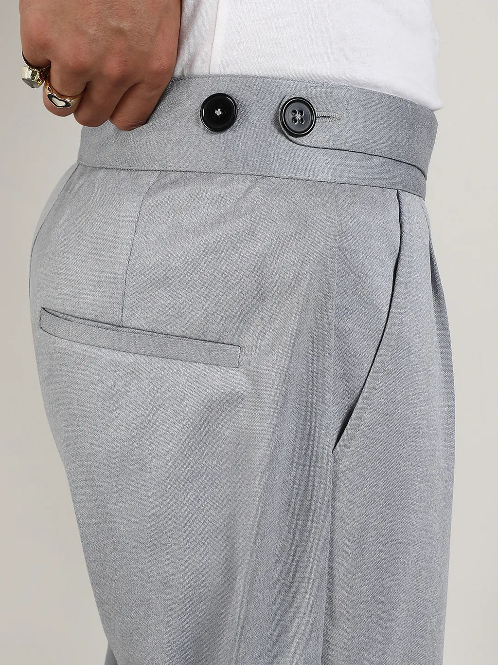 Lightweight - Tailored Heathered Trousers
