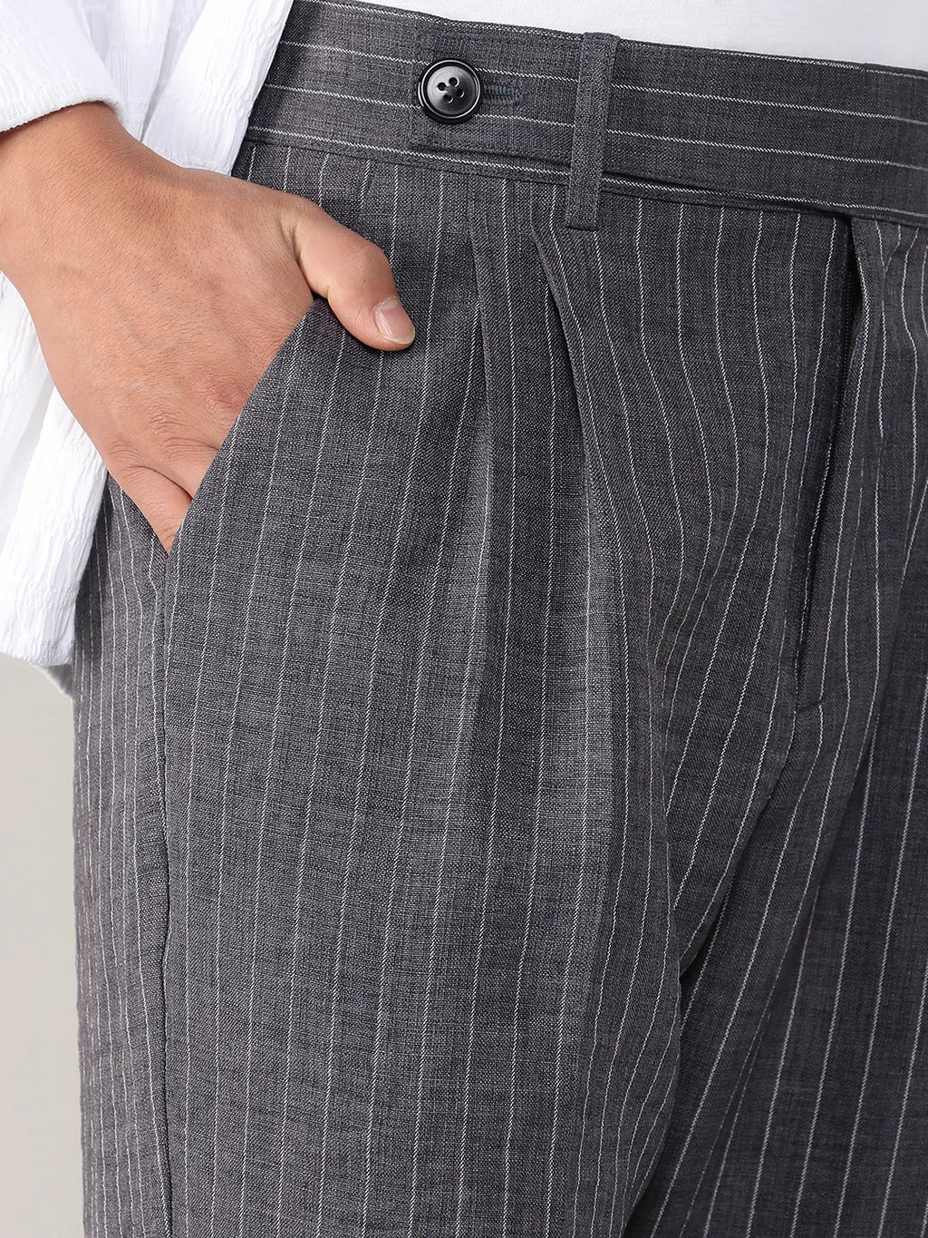 Lightweight - Pinstriped Trousers