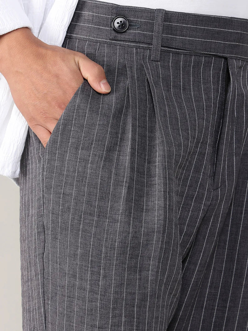 Lightweight - Pinstriped Trousers