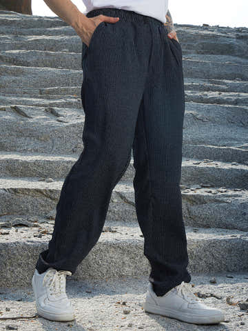 Lightweight - Striped Tailored Trousers