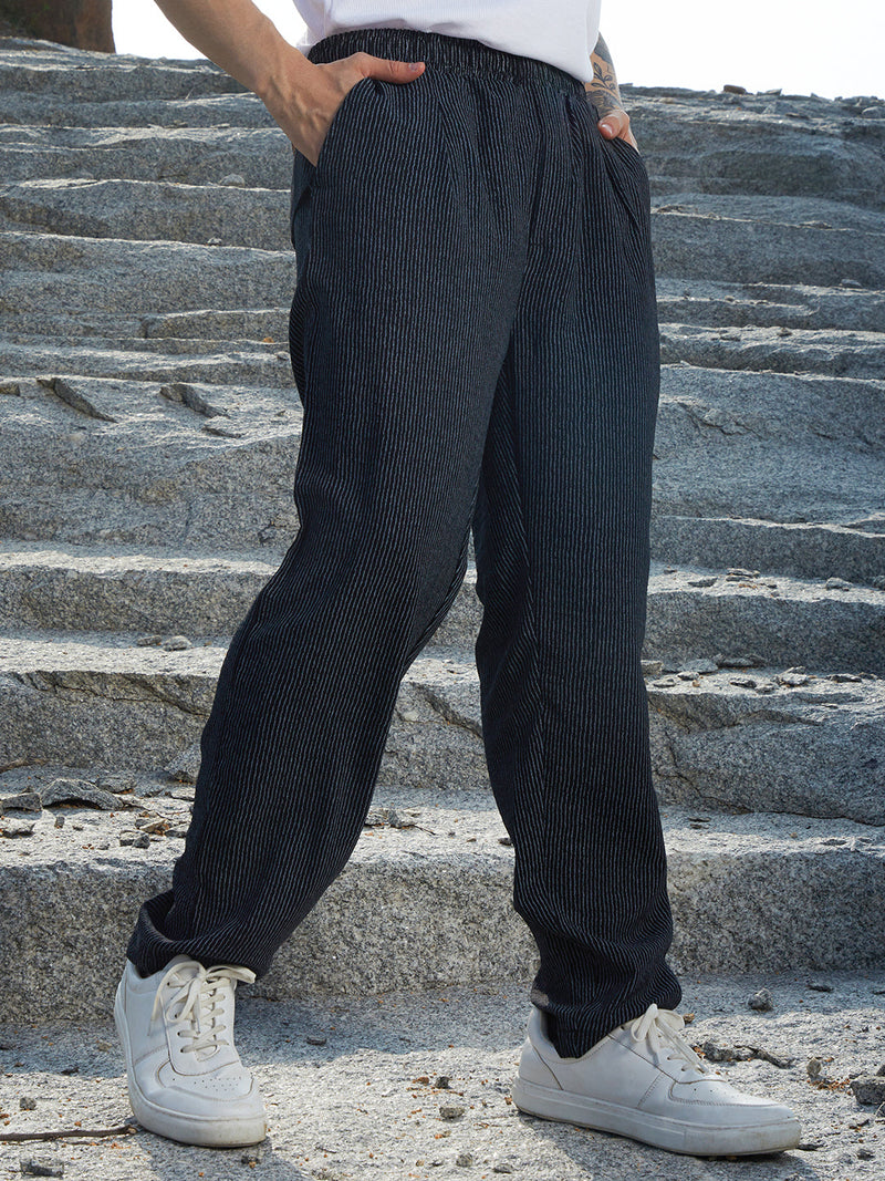 Lightweight - Striped Tailored Trousers