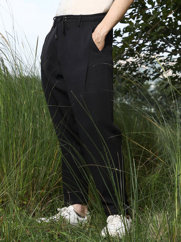 Solid Relaxed Trousers