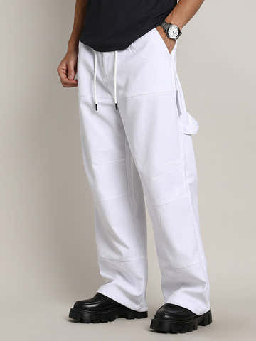 Relaxed-Panel Cargo Trousers