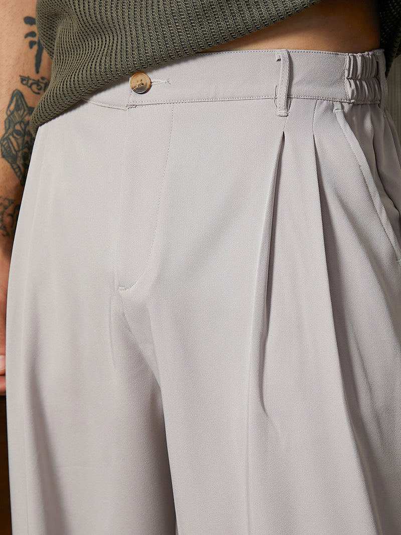 Lightweight - Straight-Cuffed Pleated Trousers