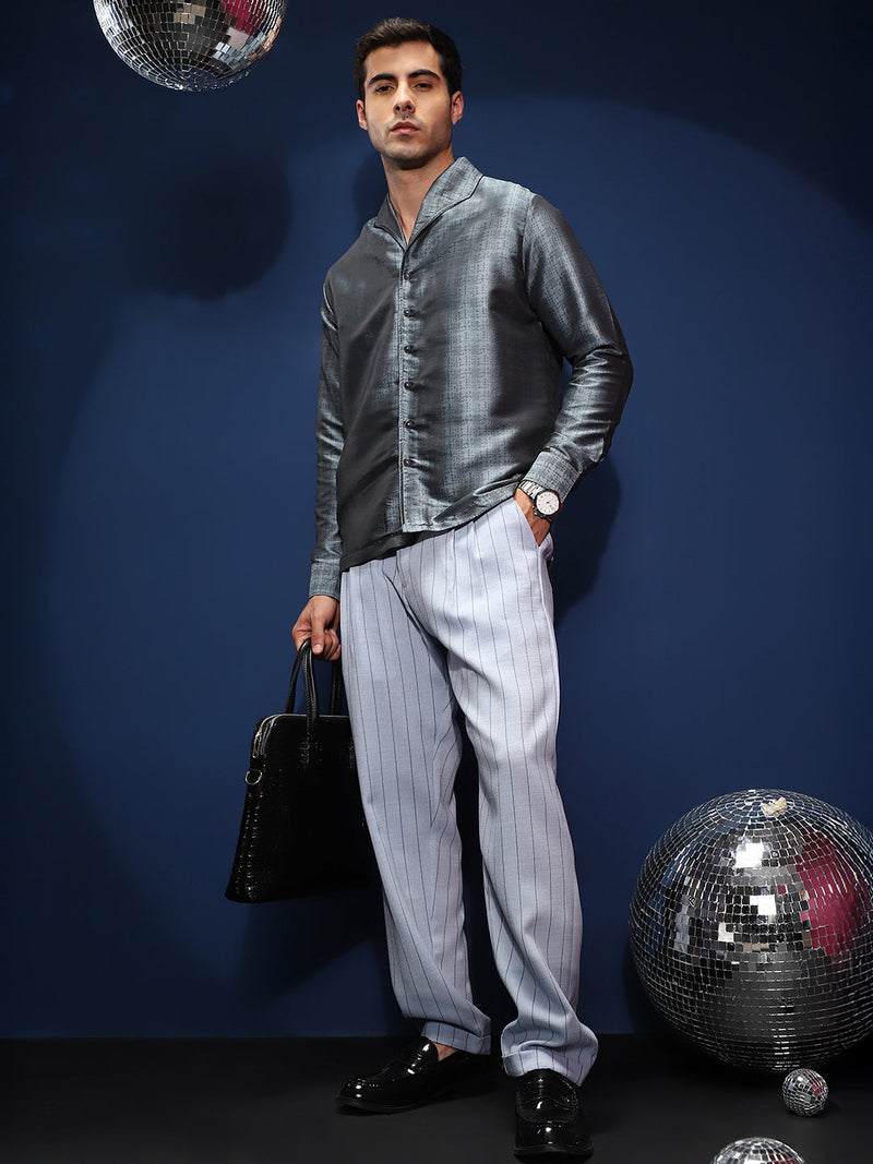 Lightweight - Pinstripe-Pleated Chino Trousers