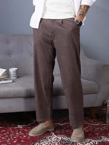 Lightweight - Corduroy Pleated Trousers