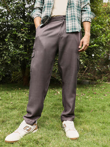 Pleated Utility-Tapered Trousers