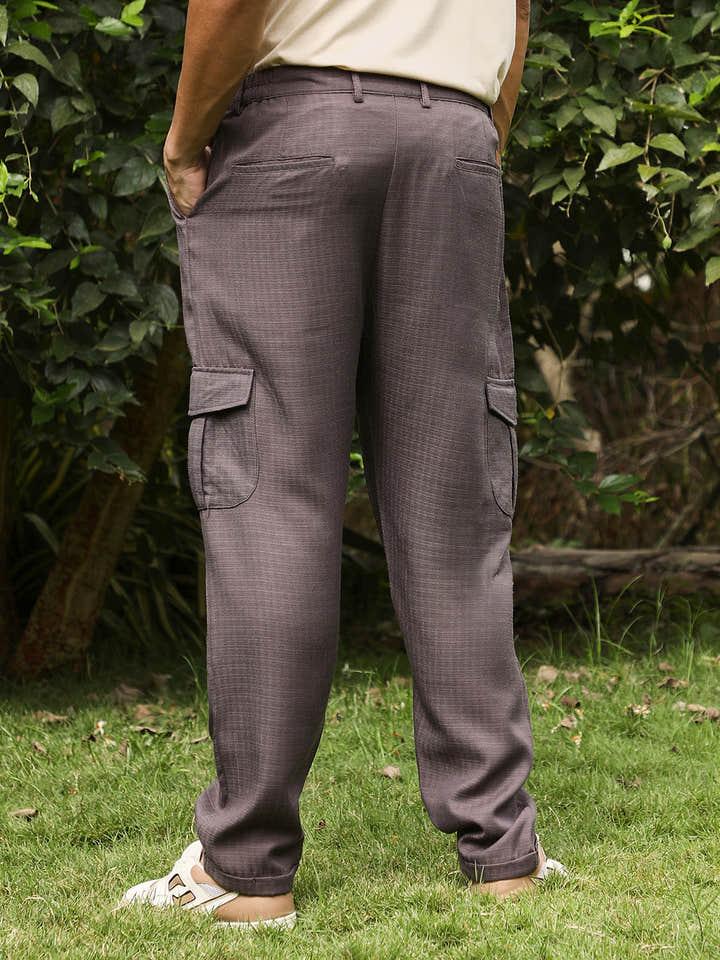 Pleated Utility-Tapered Trousers