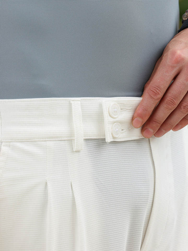 Pleated Cuffed Trousers