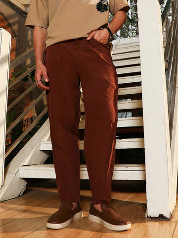 Light Weight - Pleated-Tapered Trousers