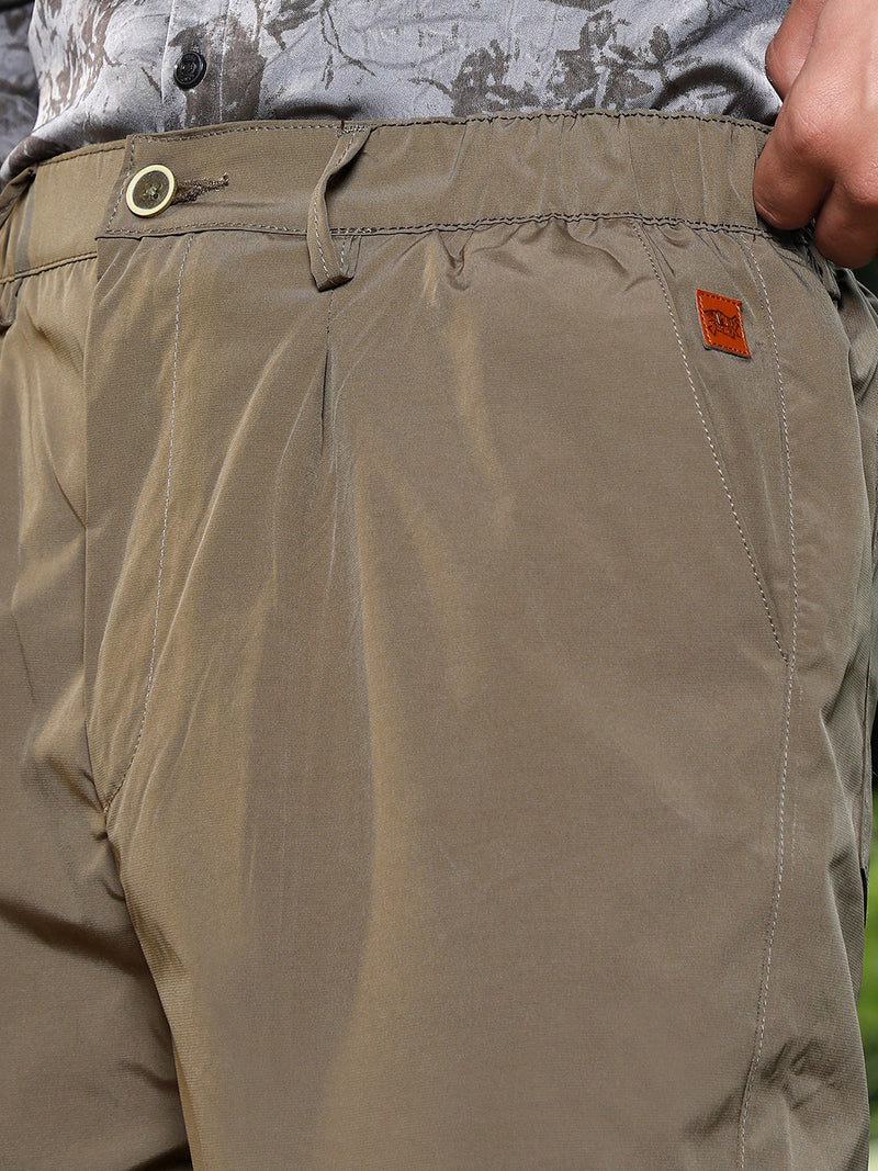 Lightweight - Solid Pleated Tailored Trousers