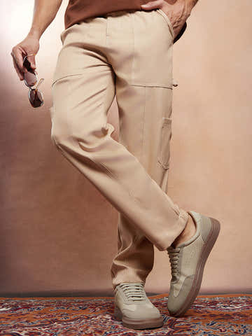 Contrast-Stitch Carpenter Utility Trousers