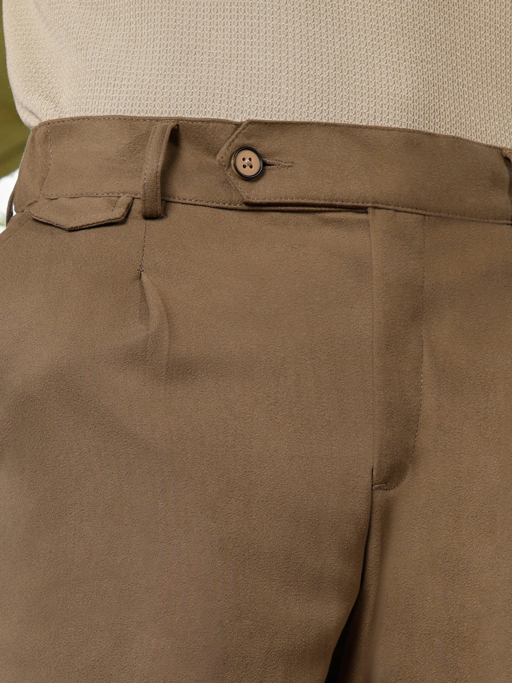 CAHOOT Men's Brown Self Design Trousers - view 7