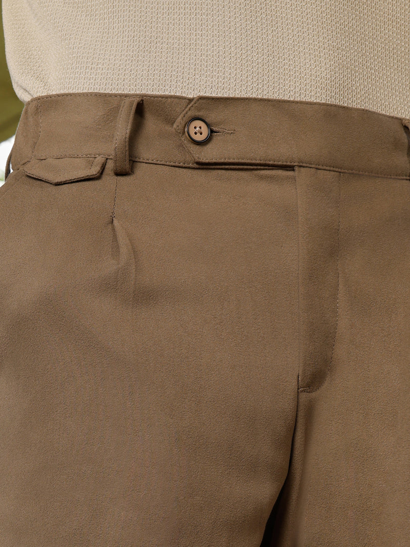 CAHOOT Men's Brown Self Design Trousers - view 7