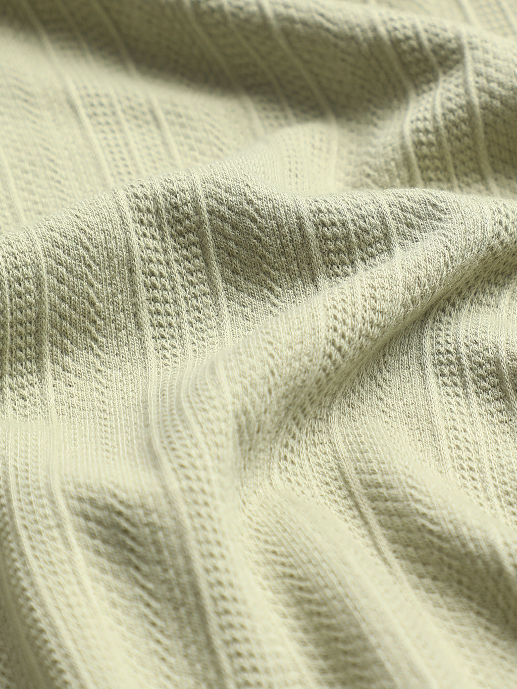 CAHOOT Sage Green Jacquard Half-Zip Polo With Tipped Collar - view 6