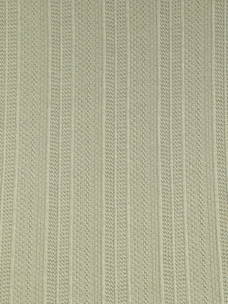 CAHOOT Sage Green Jacquard Half-Zip Polo With Tipped Collar - view 7