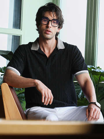 Marquise-Jacquard Polo T-Shirt