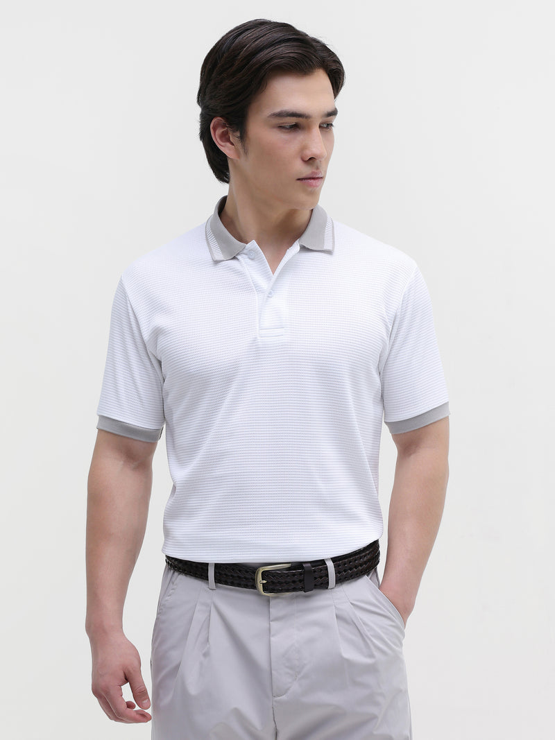 White Textured T-Shirt