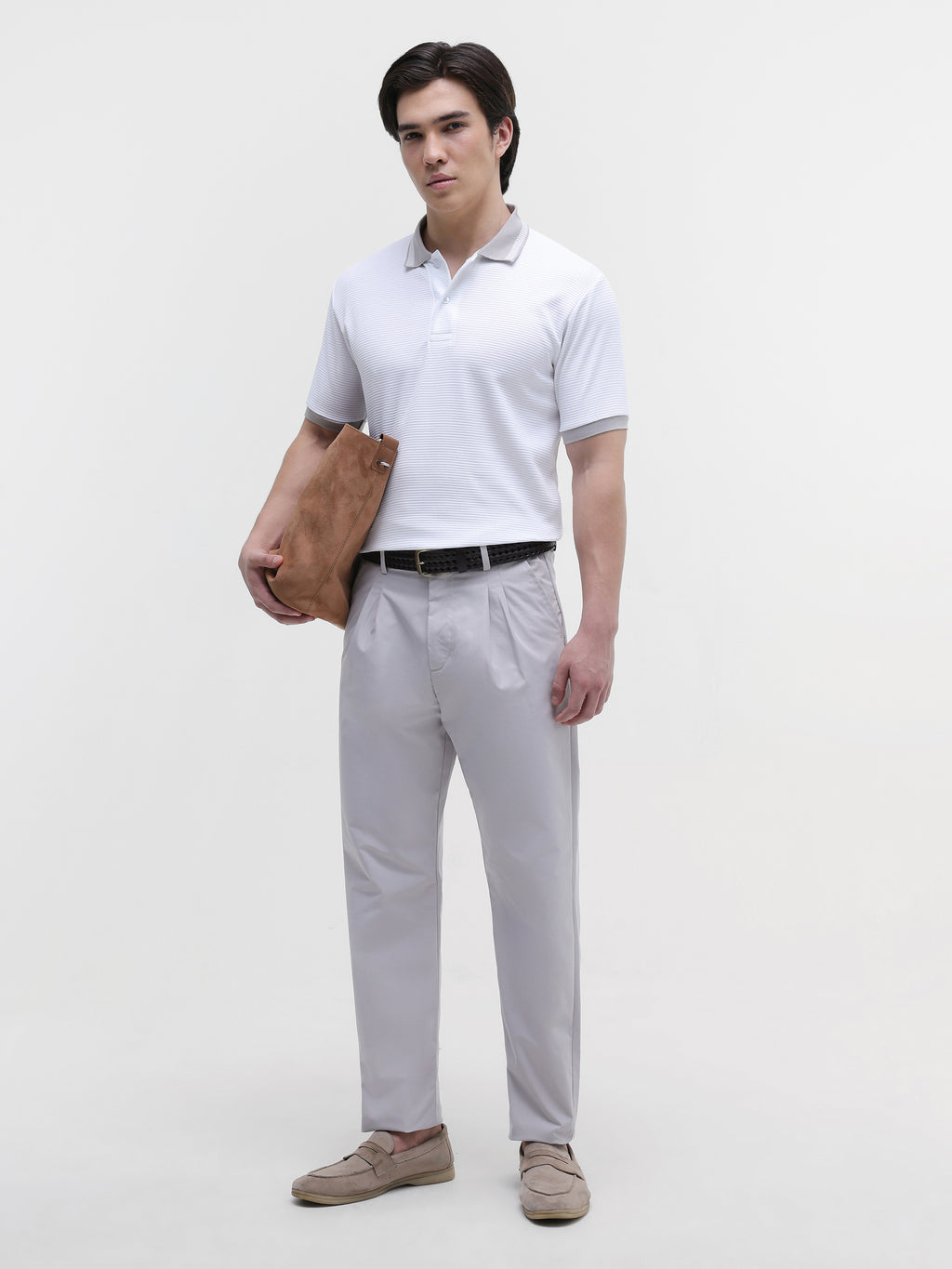 White Textured T-Shirt