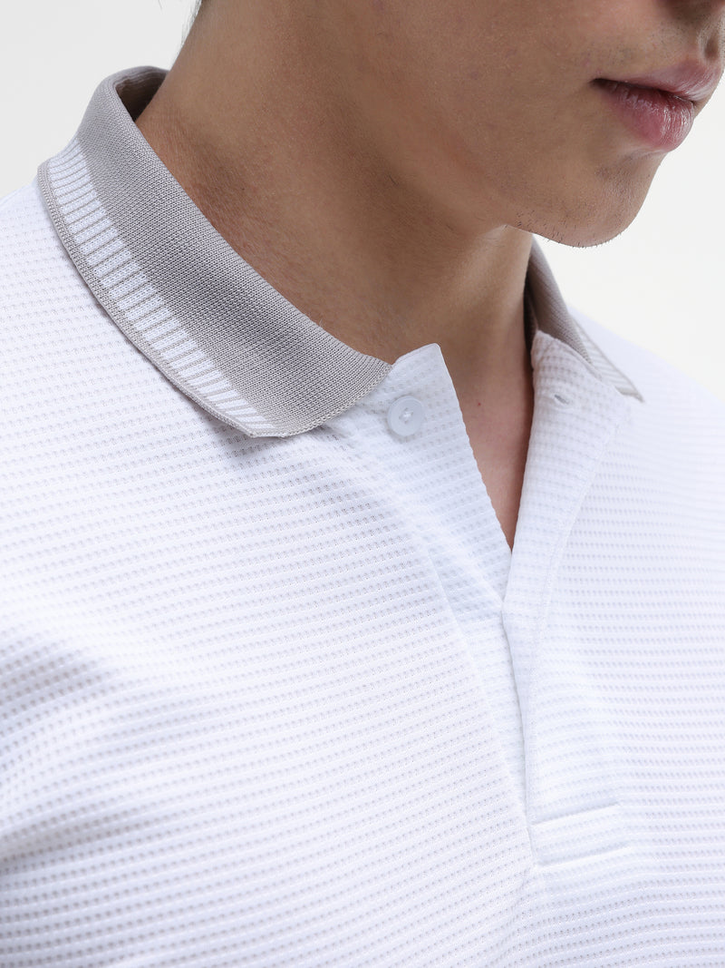 White Textured T-Shirt
