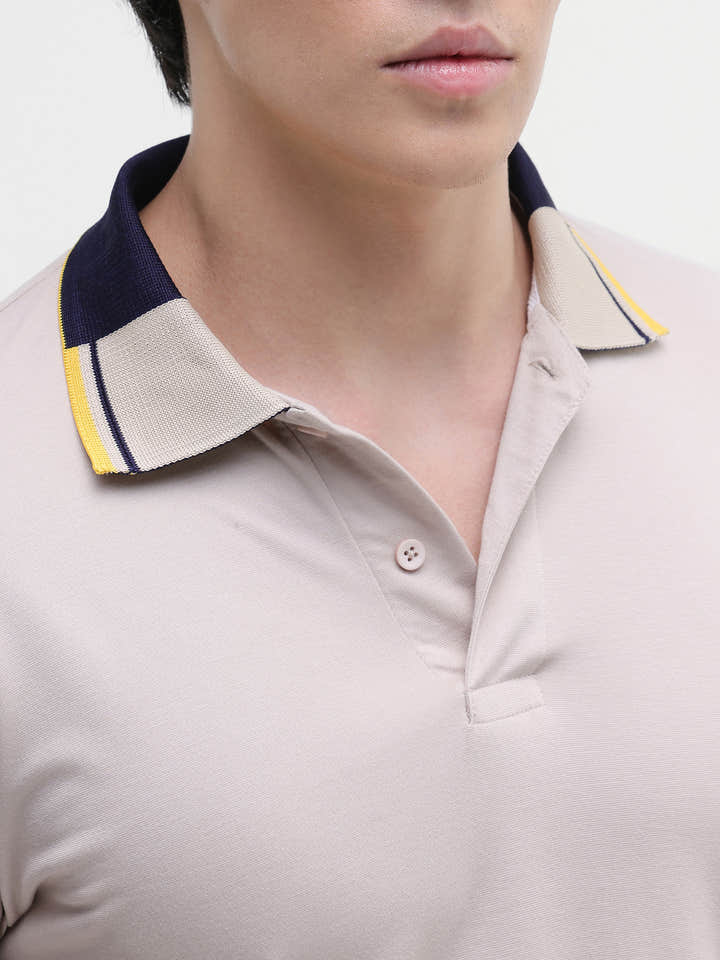 Contrast Collar Regular Fit Polo