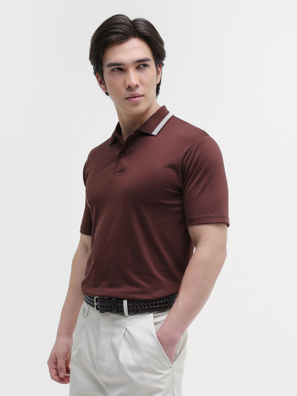 Brown Solid T-Shirt