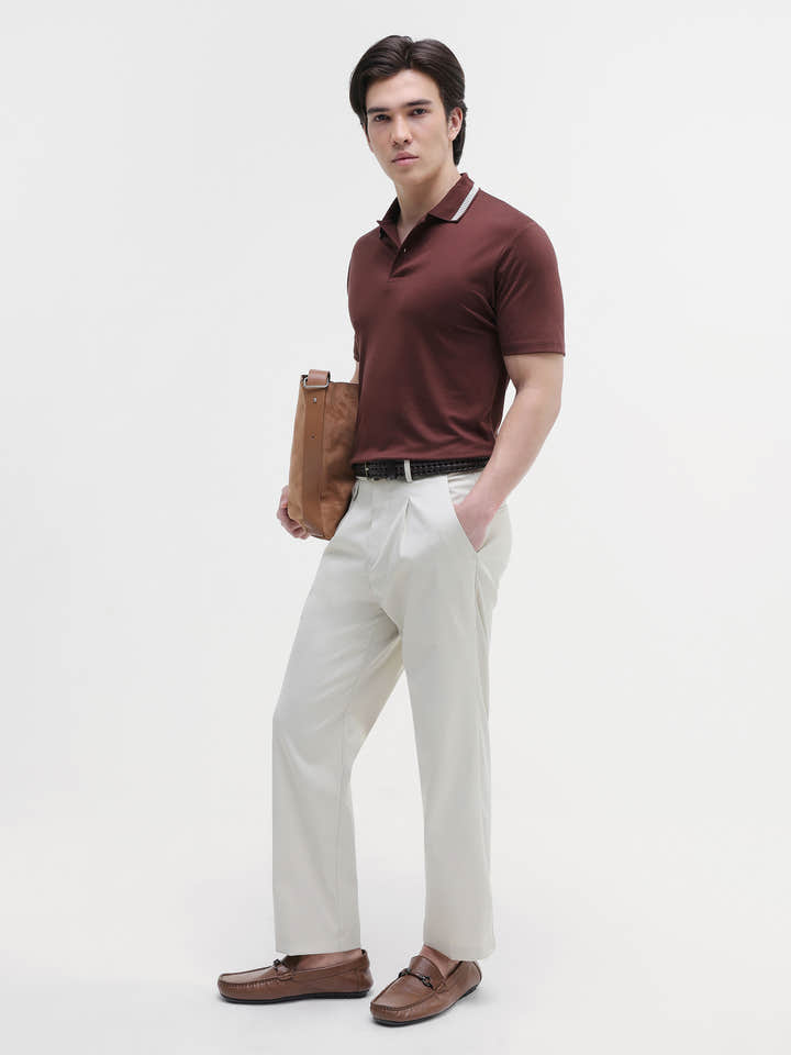 Soild Regular Fit Polo