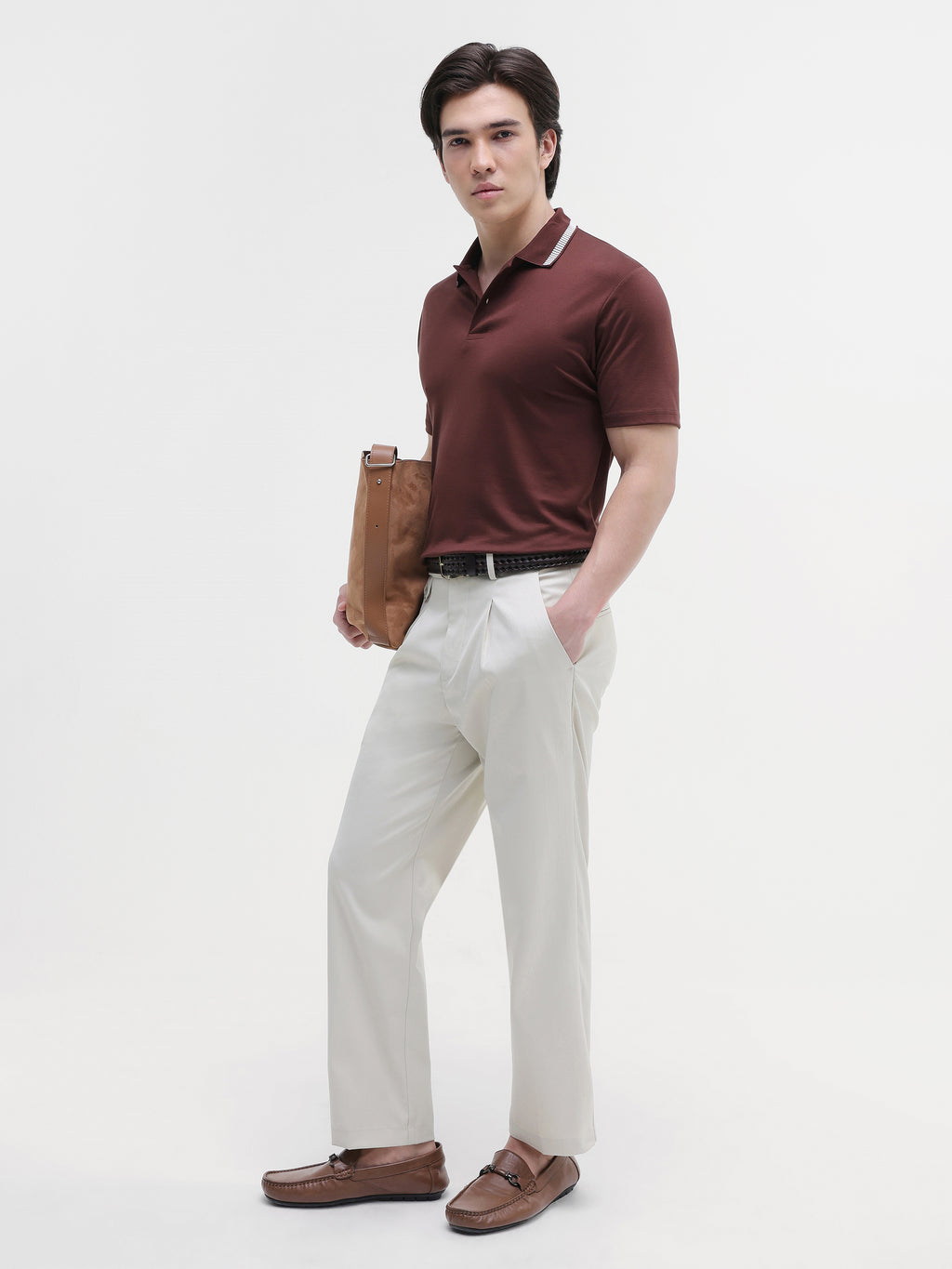 Brown Solid T-Shirt