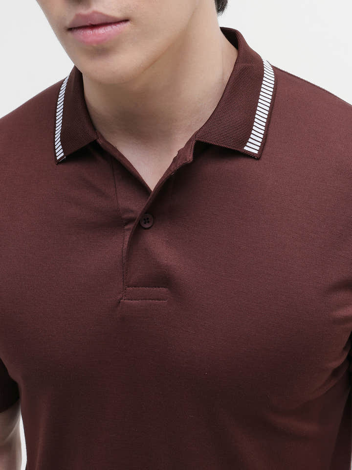 Soild Regular Fit Polo