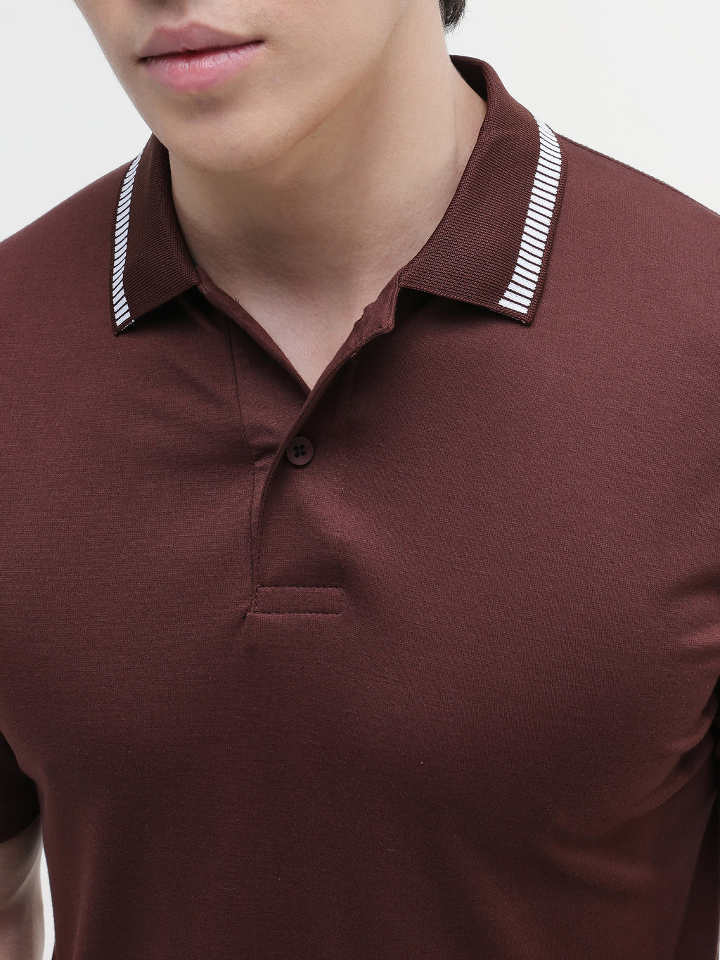 Brown Solid T-Shirt