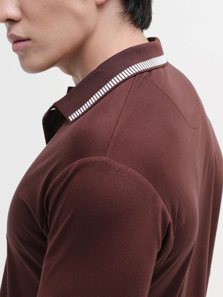 Soild Regular Fit Polo