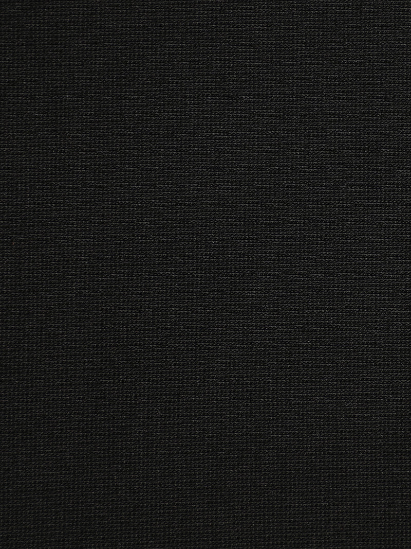CAHOOT Black Contrast Denim-Collar Regular Fit Polo - view 7