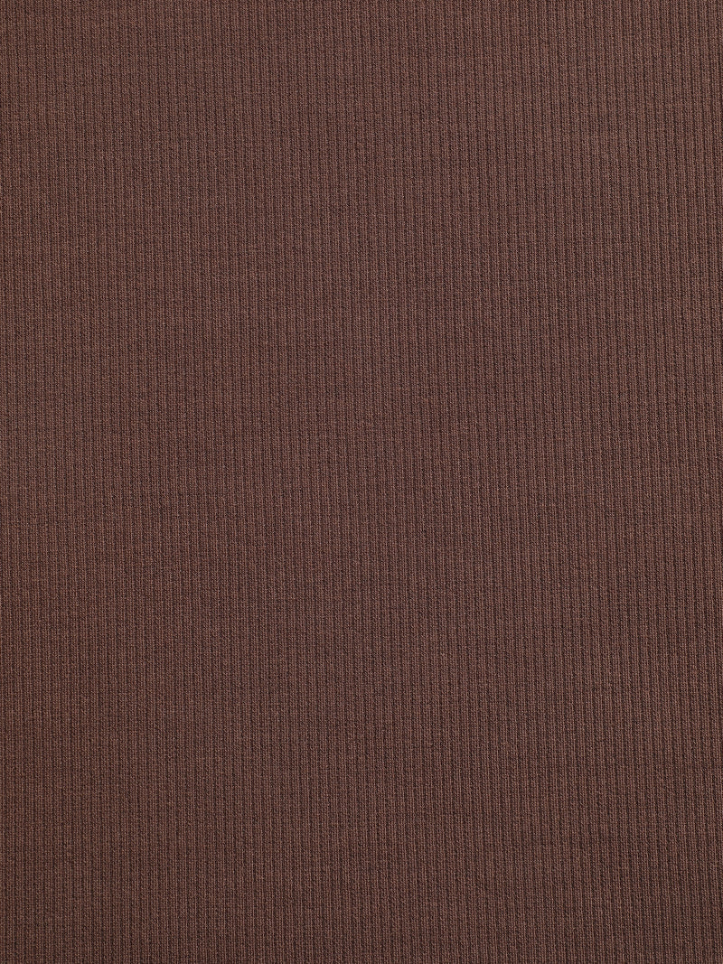 CAHOOT Brown Contrast Cream-Collar Regular Fit Polo - view 7